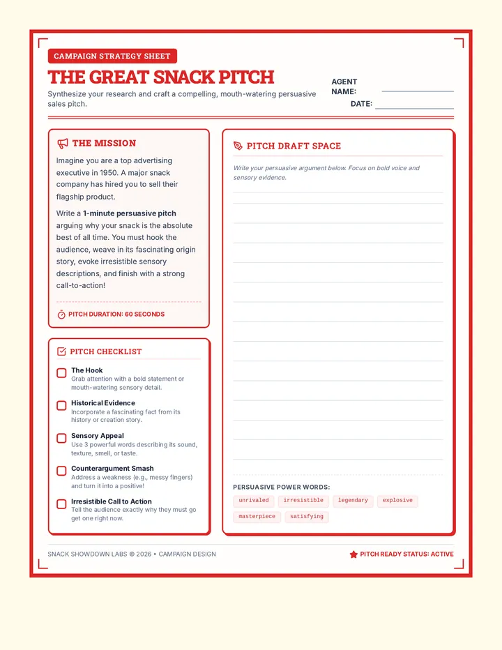 Snack Pitch Prompt