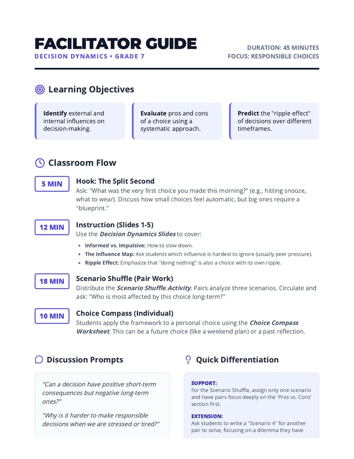 Decision Dynamics Facilitator Guide