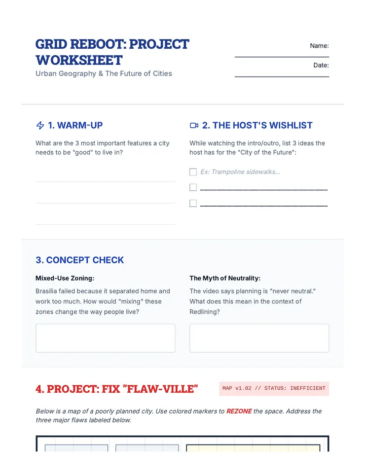 Grid Reboot Worksheet