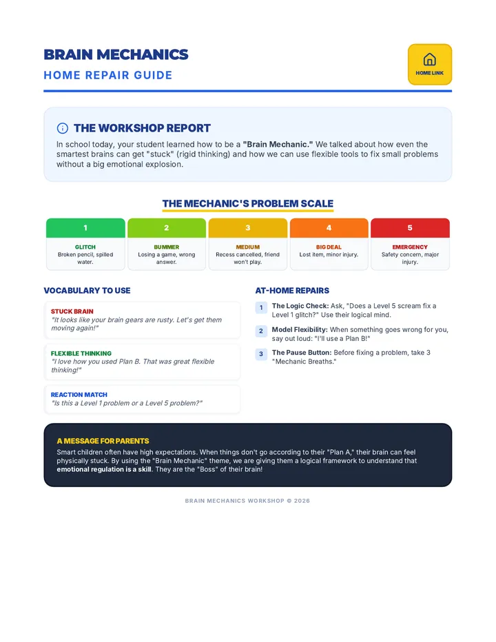 Brain Mechanics Parent Handout