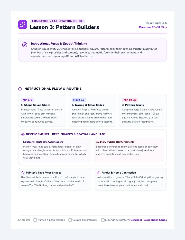 Shape Lab Teacher Guide