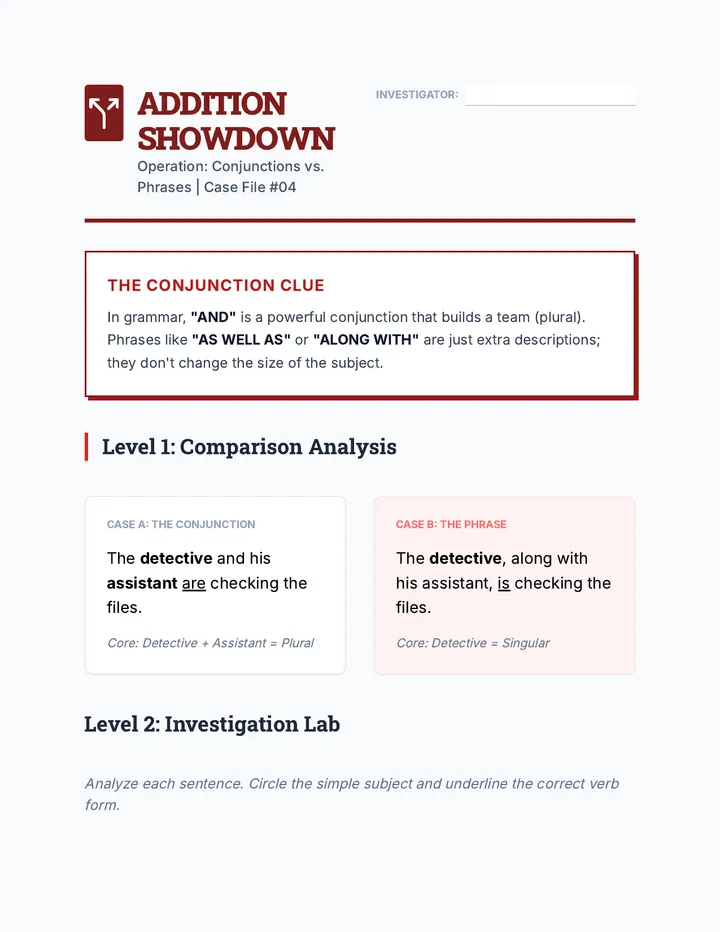 Addition Showdown Activity