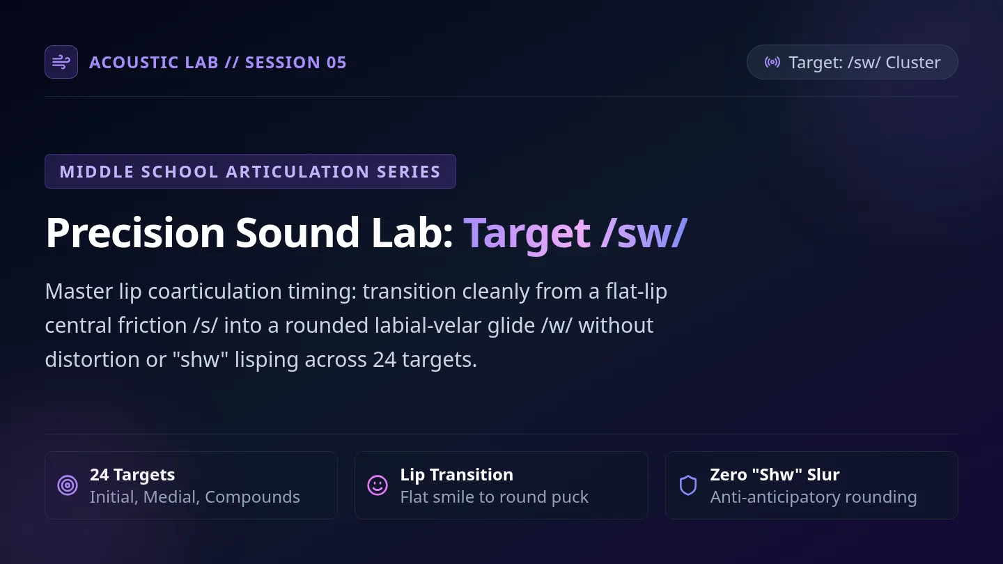 Precision SW Articulation Slides