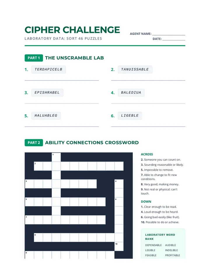 Cipher Challenge Puzzles III