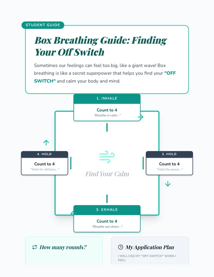 Box Breathing Guide Activity
