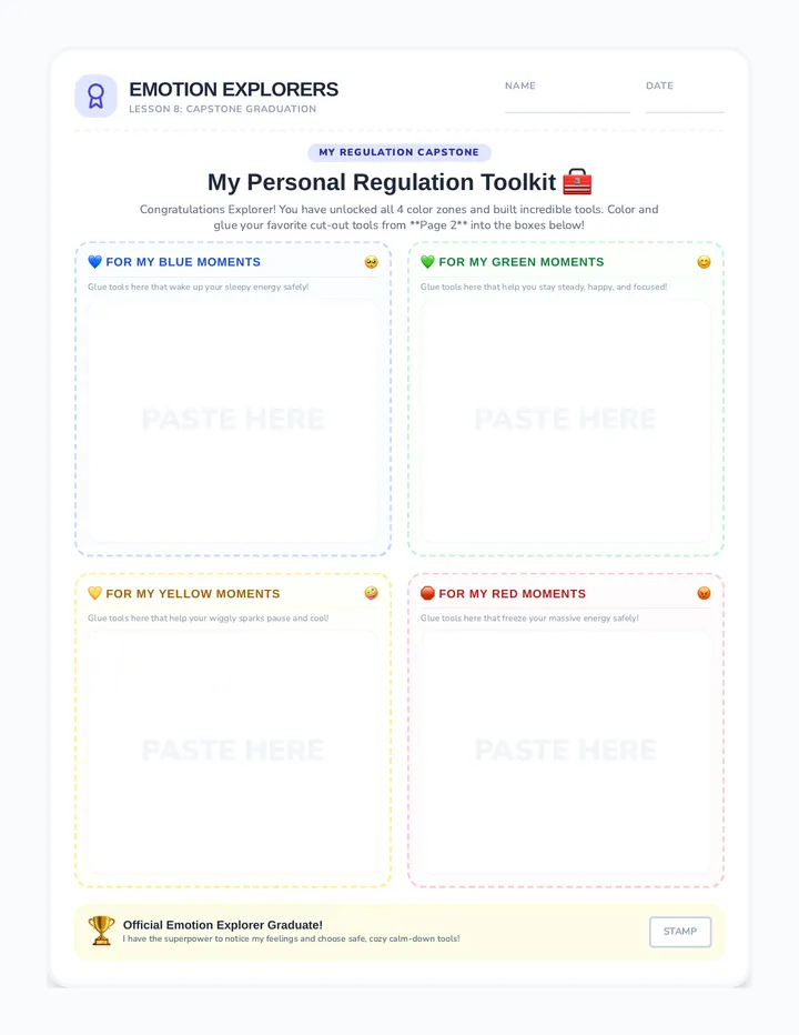 My Cozy Toolkit Sheet