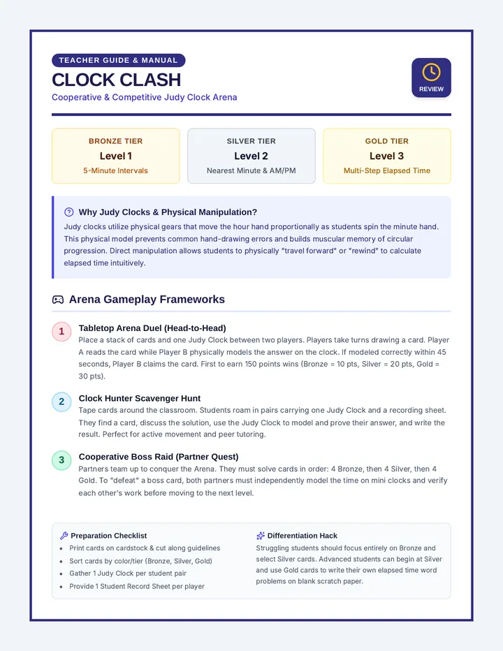 Clock Clash Teacher Guide