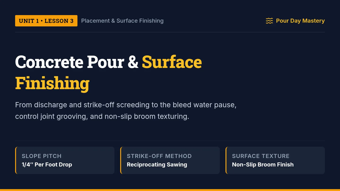 Slab Finishing Slides