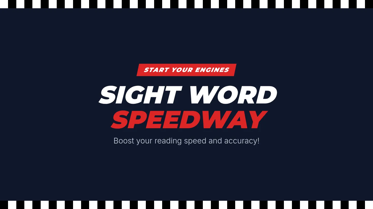 Sight Word Speedway Presentation