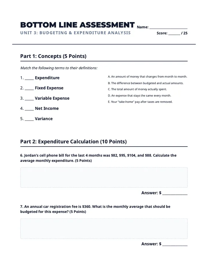 Bottom Line Assessment