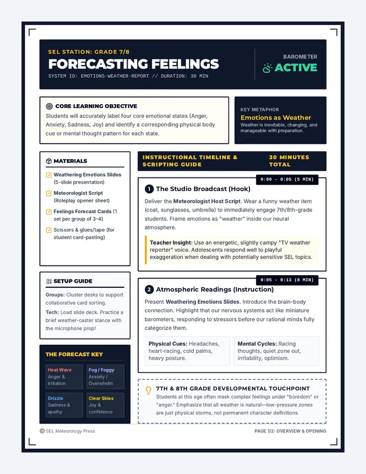 Forecasting Feelings Plan