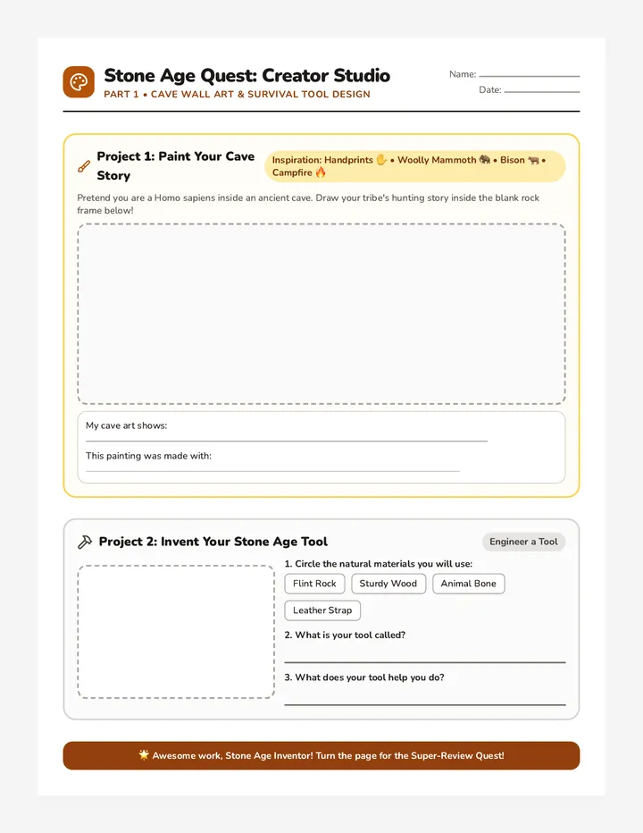 Stone Age Quest Activity