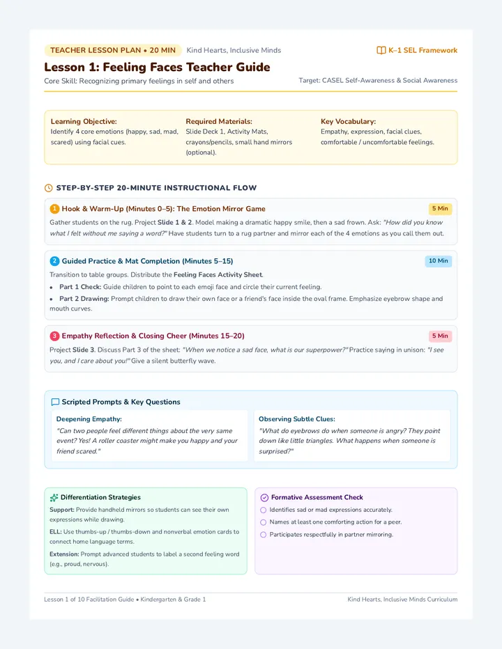 Feeling Faces Teacher Guide