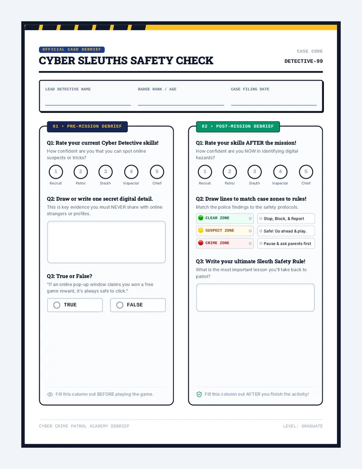 Cyber Sleuths Safety Check