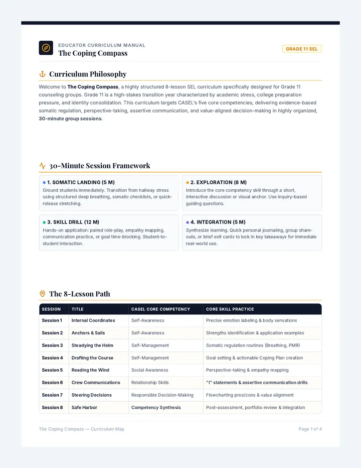 Coping Compass Educator Guide