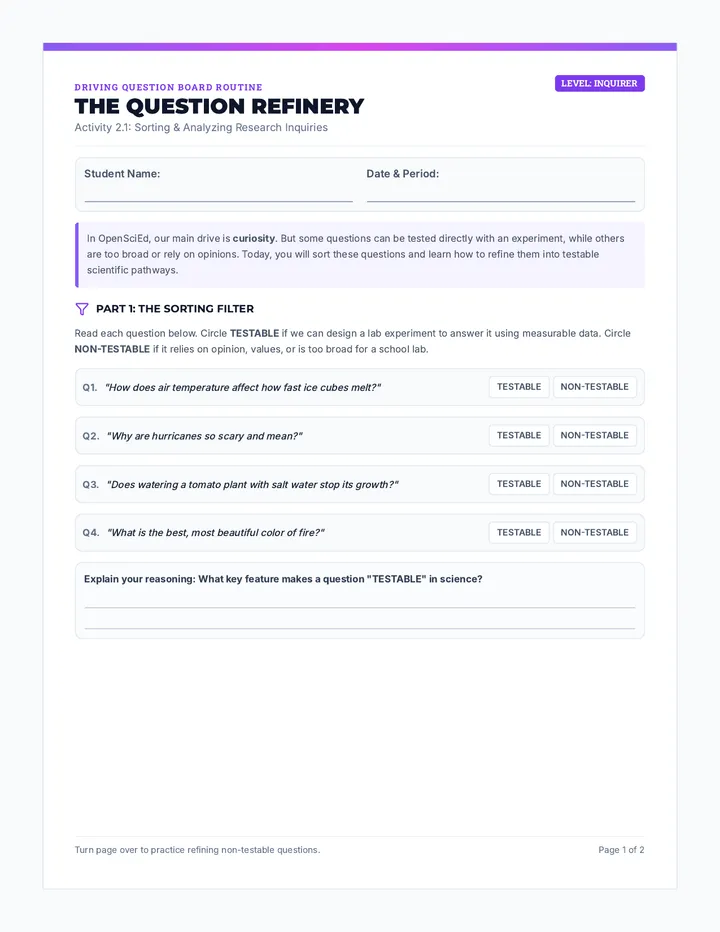Question Refinery Notebook