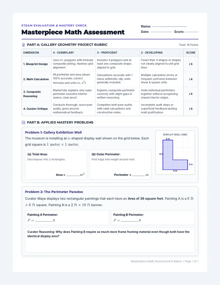 Masterpiece Math Assessment