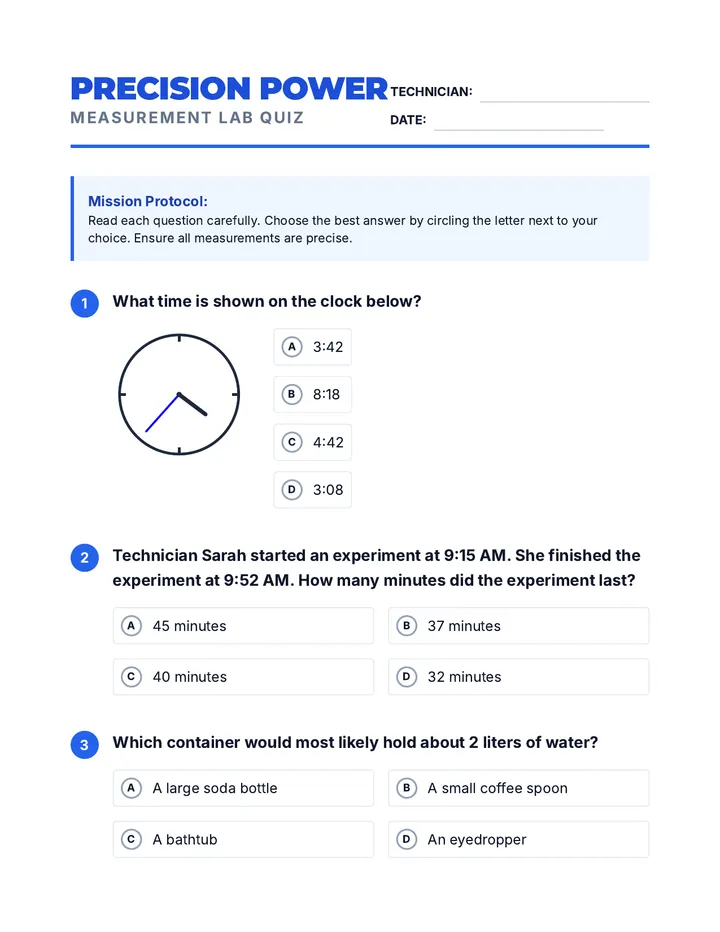 Precision Power Quiz
