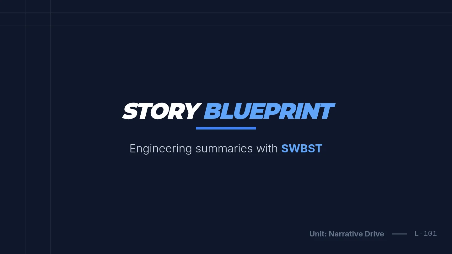 Story Blueprint Slides