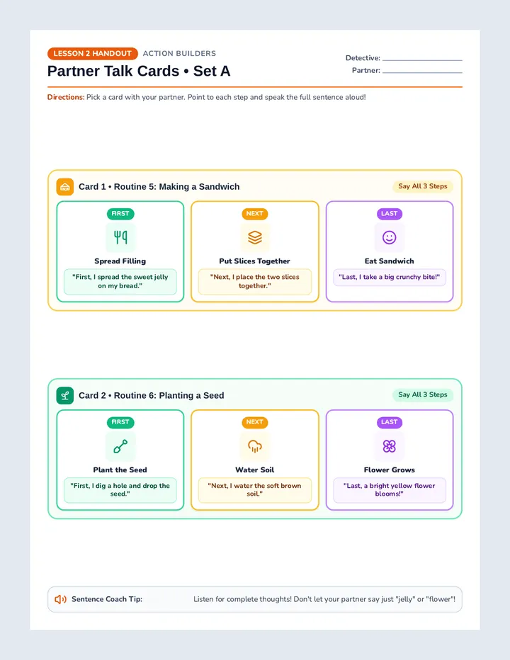Action Builders Talk Cards
