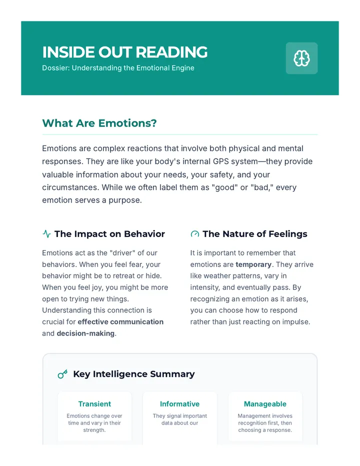 Understanding Emotions Reading