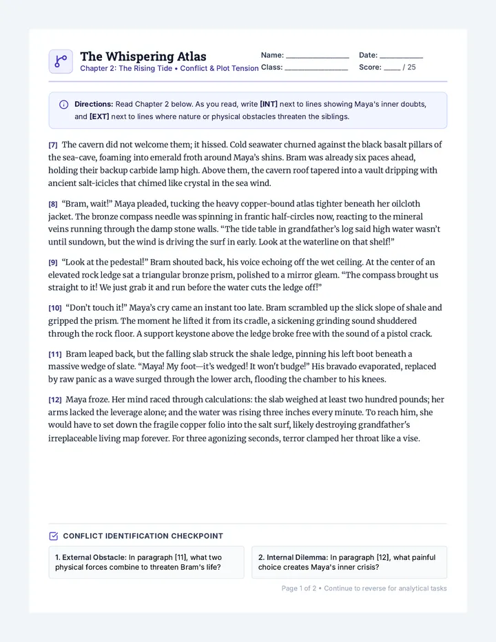 Conflict Crossroads Worksheet