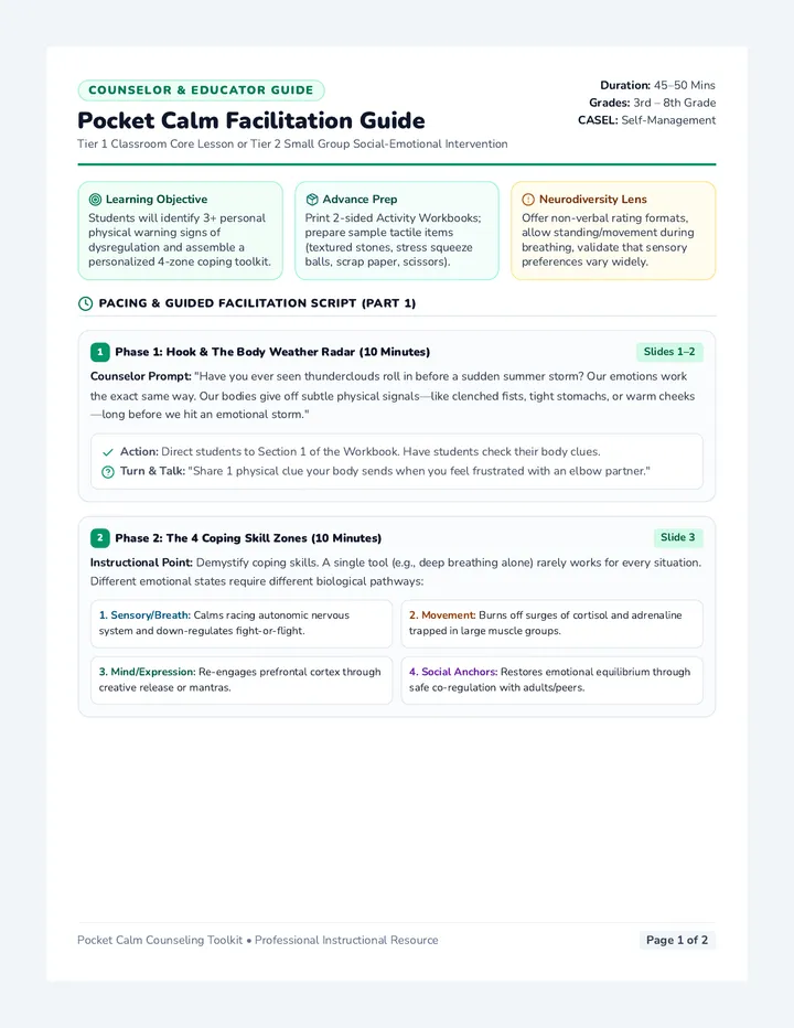 Pocket Calm Facilitation Guide