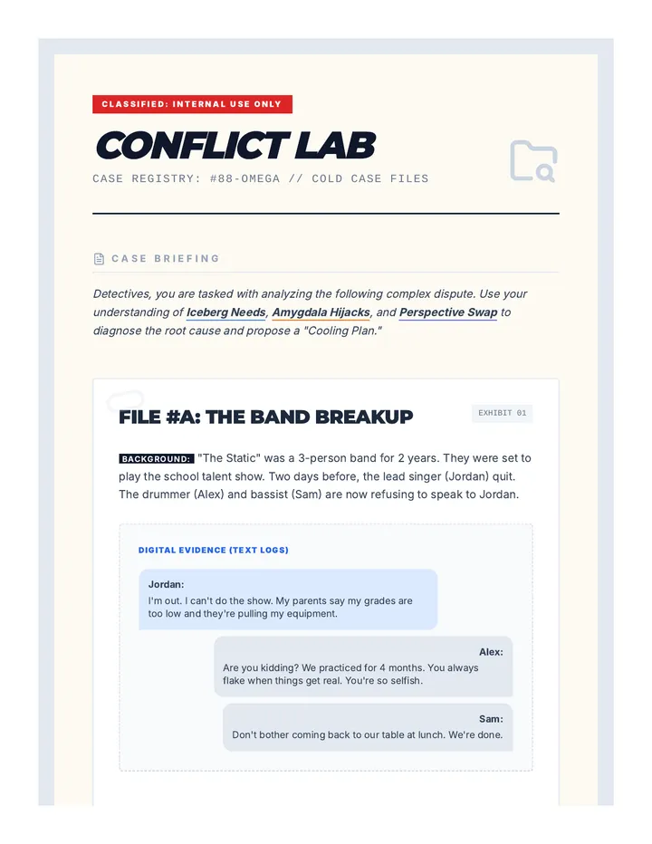 Conflict Cold Case Files