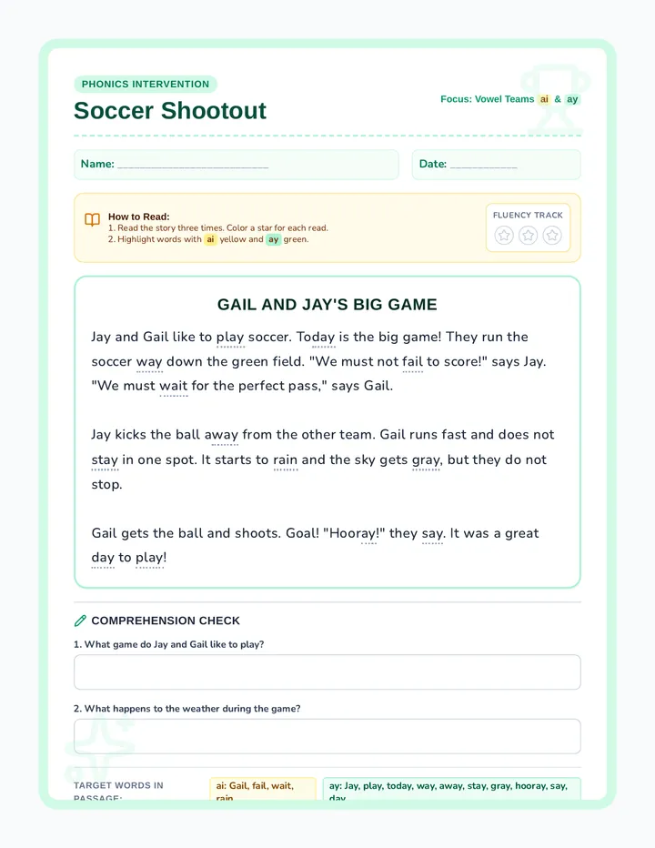 Soccer Shootout Passage