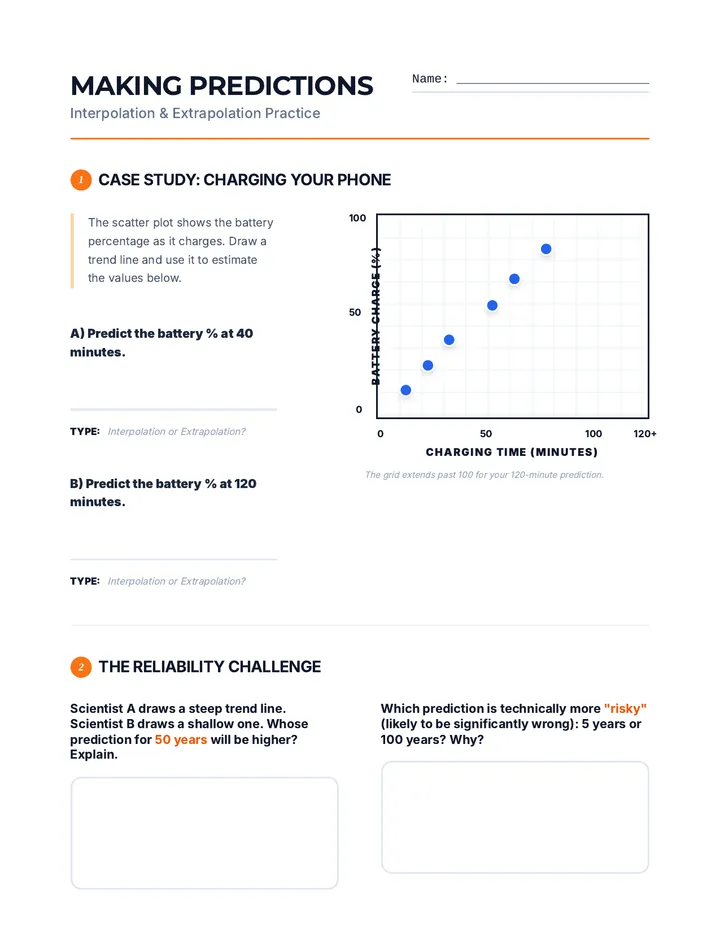 Prediction Practice Worksheet Trimmed