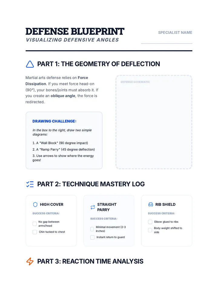 Defense Blueprint Activity Sheet