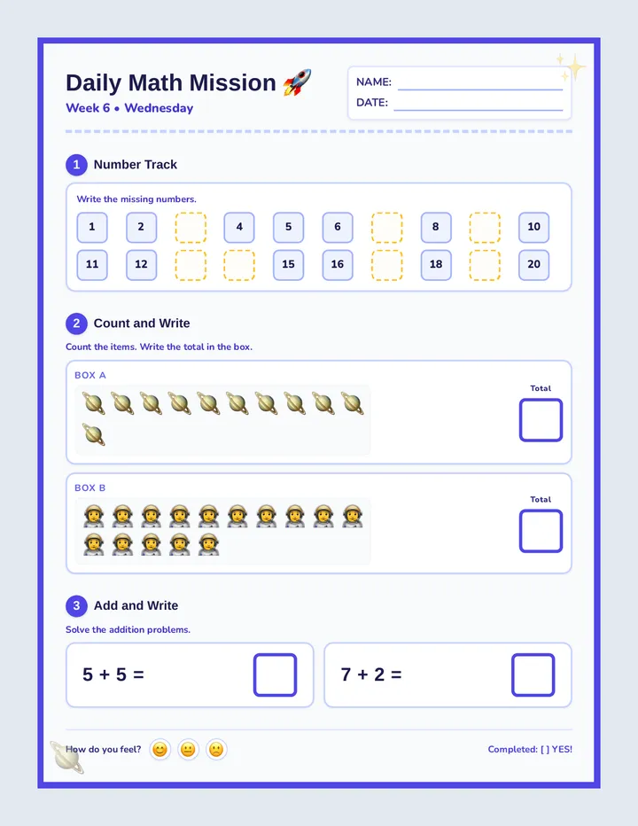 Week 6 Wednesday Worksheet