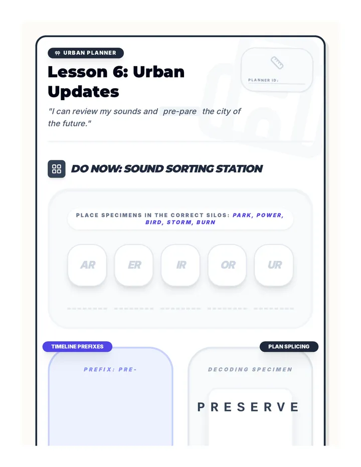 Urban Updates Handout 6