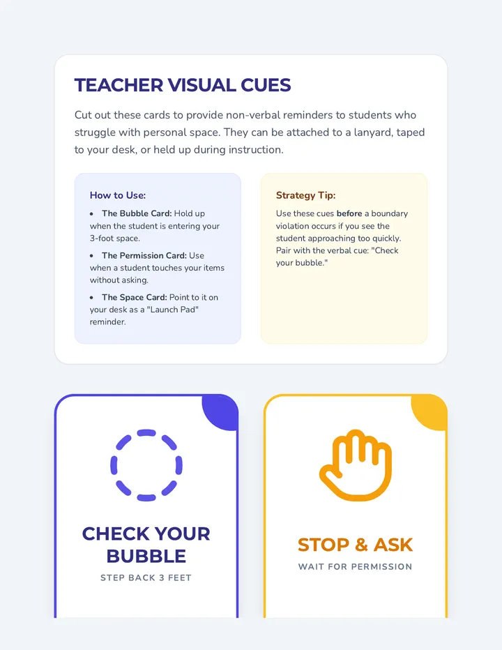 Teacher Reminder Cards