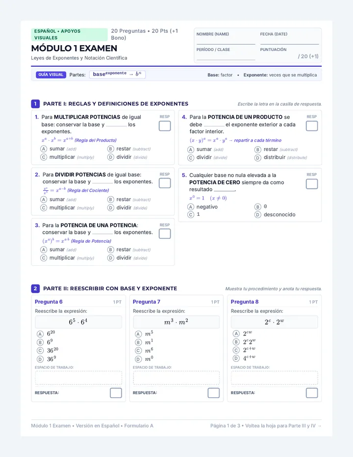 Modulo 1 Examen Adaptado