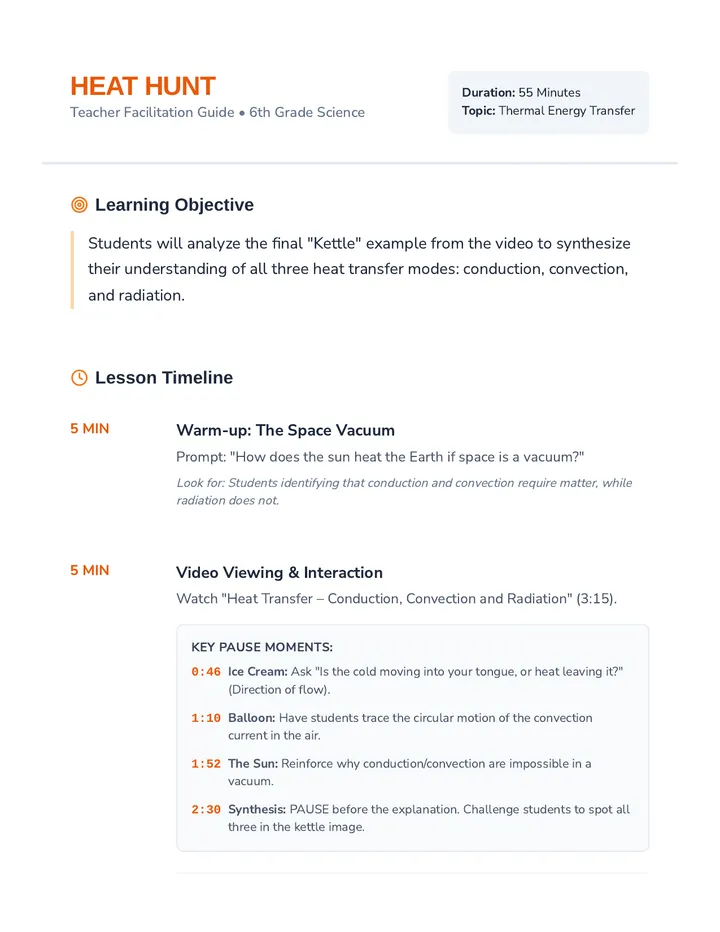Heat Hunt Teacher Guide