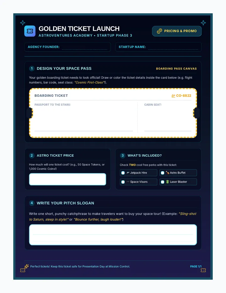 Golden Ticket Flyer