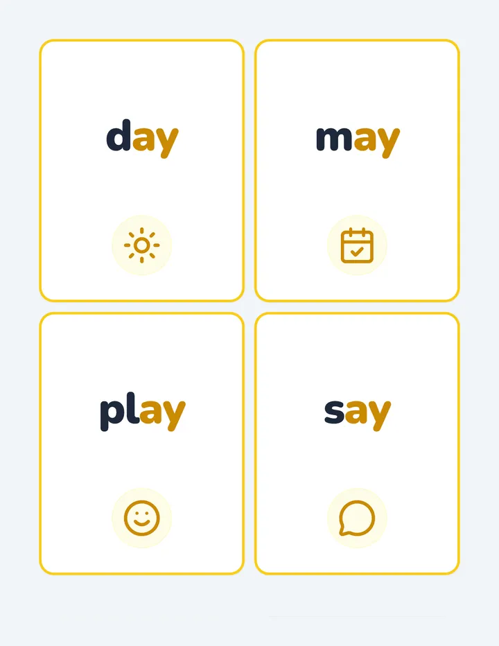 Splash Word Cards