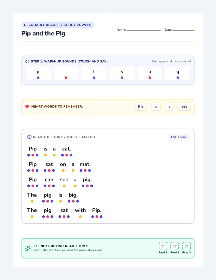 Pip the Cat Passage