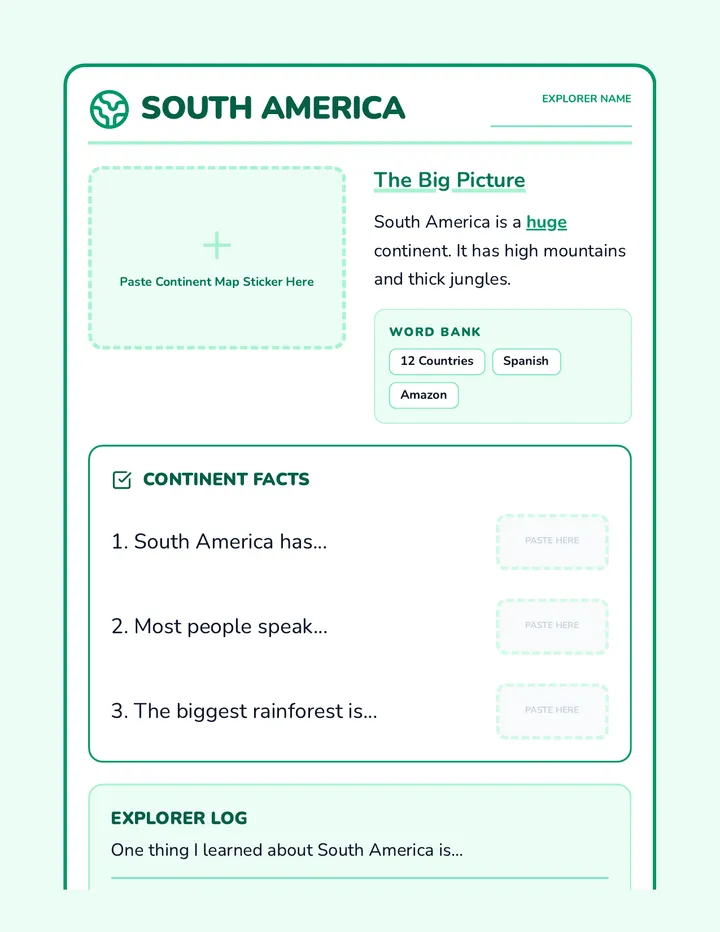 Passport South America Brochure
