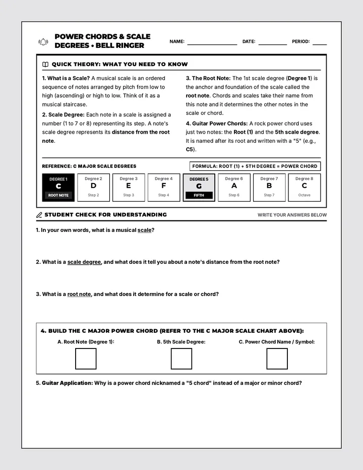 Power Chords Bell Ringer