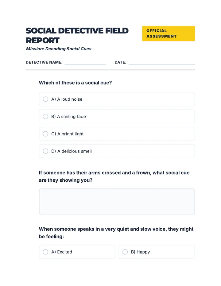 Social Cues Quiz