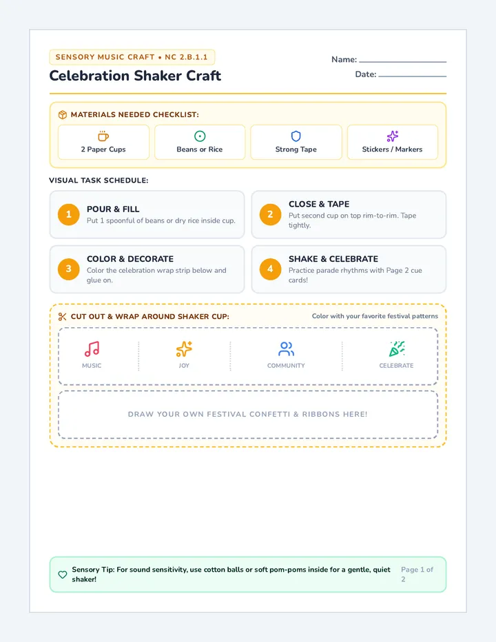 Celebration Shaker Craft