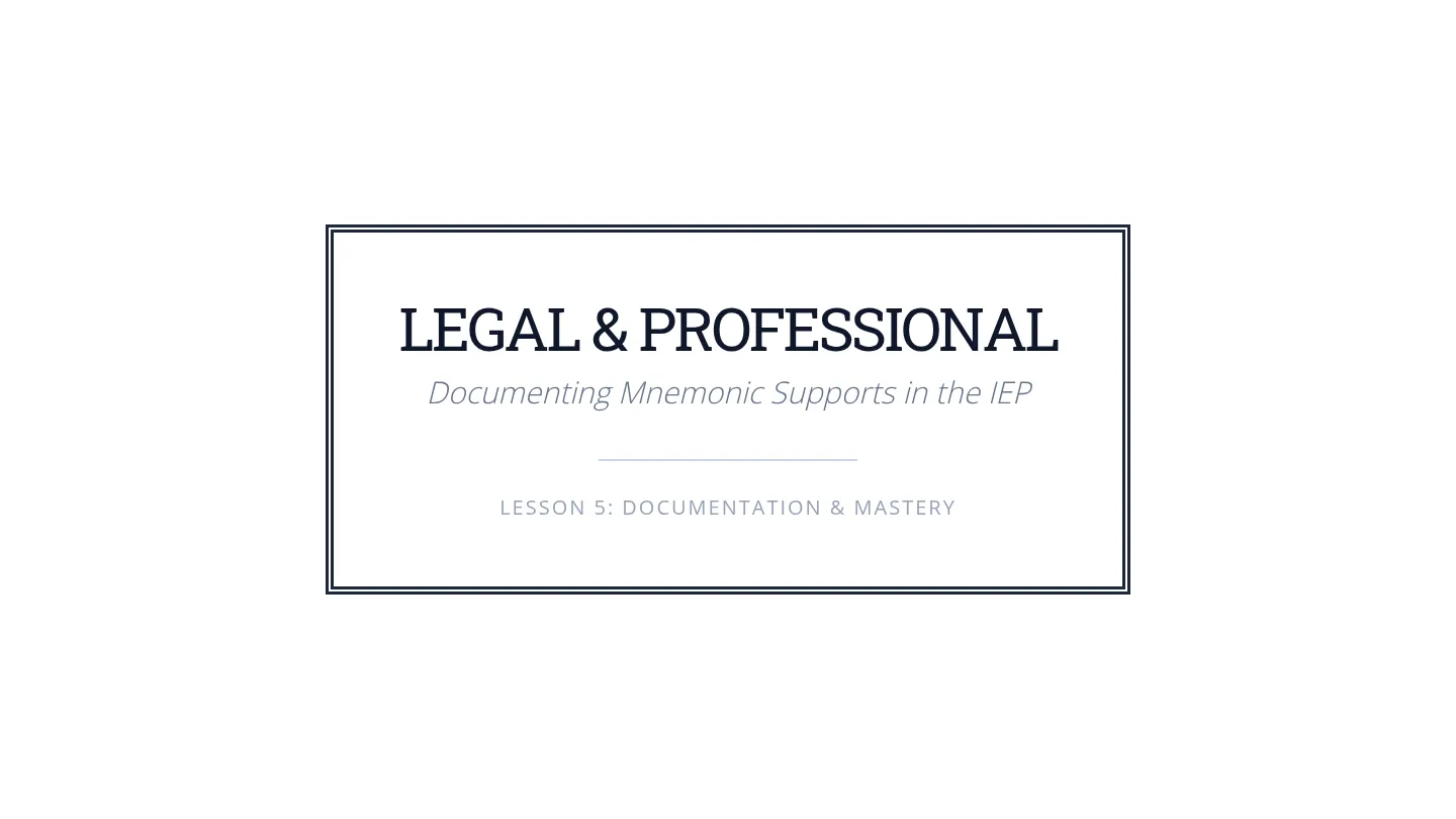 Strategic IEP Slides