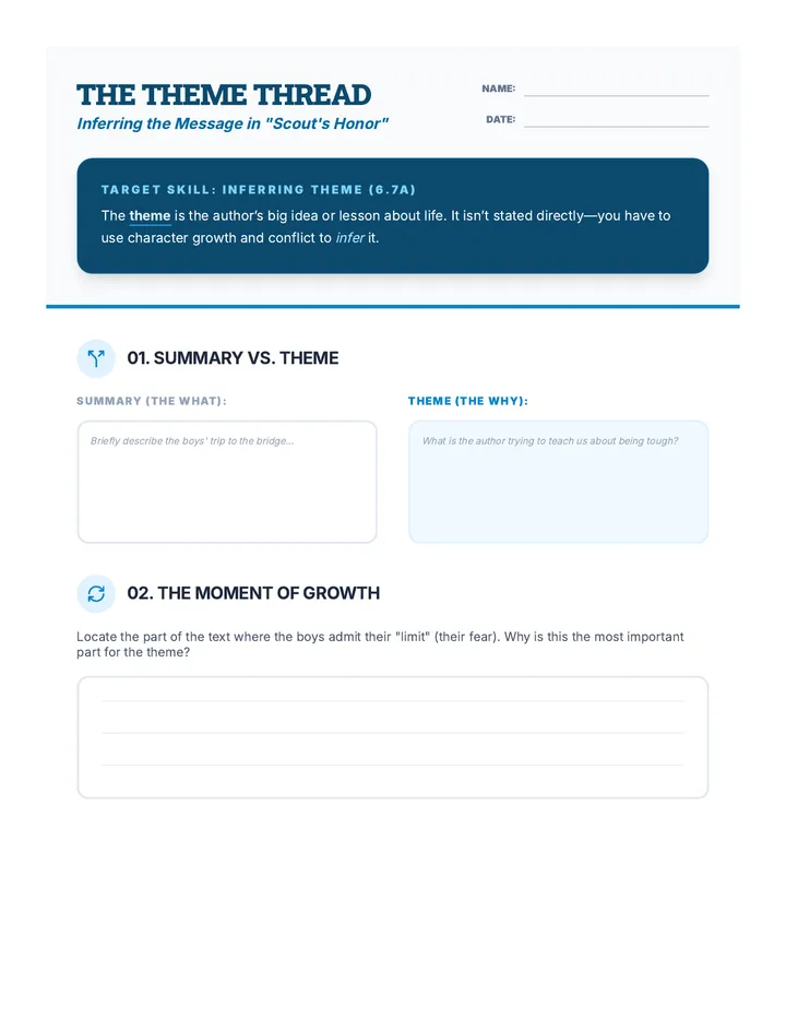 Theme Analysis Activity