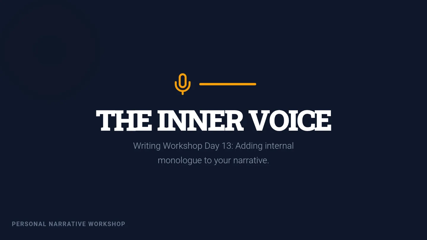 Inner Voice Writing Slides