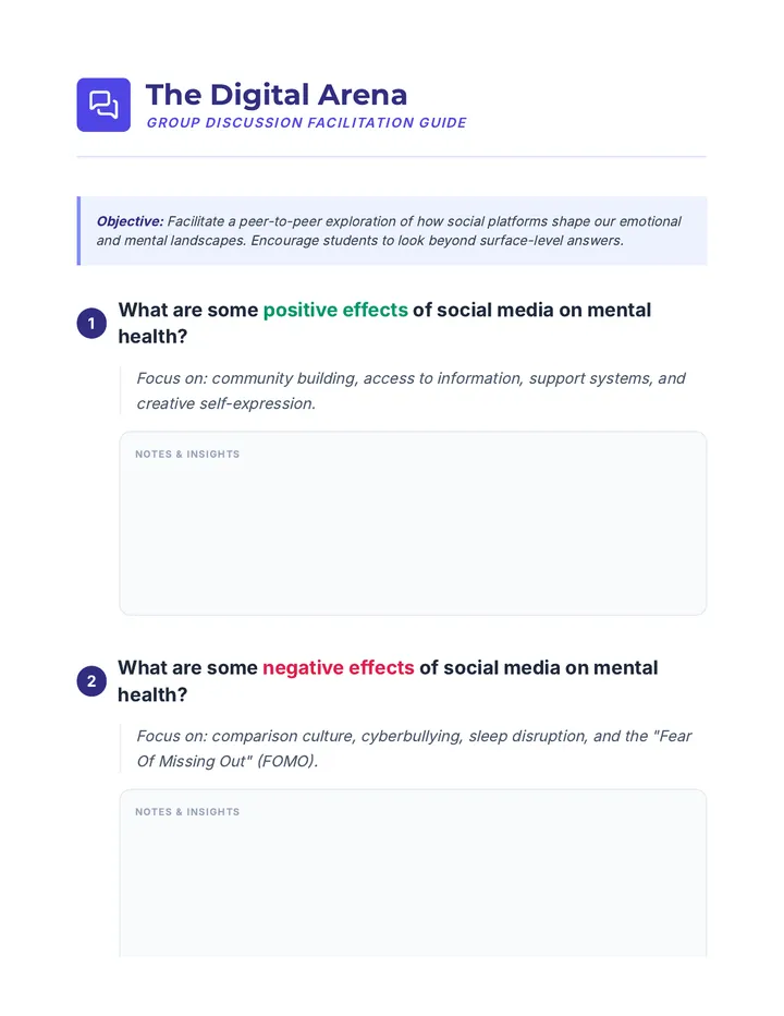 The Digital Arena Discussion Guide