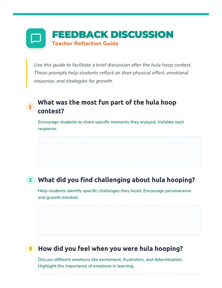 Hula Hoop Feedback Guide