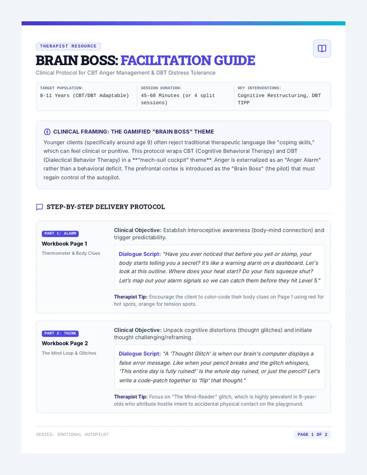 Brain Boss Therapist Guide