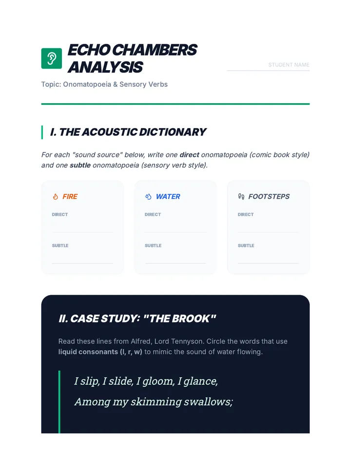 Echo Chambers Analysis Sheet